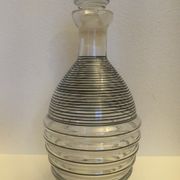 Carafon en verre strié