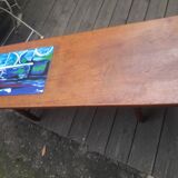Scandinavian coffee table, Touraine enamels