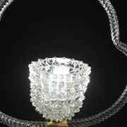 Extraordinary Clear Rostrato Murano Glass Chandelier by Barovier & Toso, 19