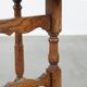 Round, folding antique 18th-century French wine/country table