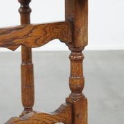 Round, folding antique 18th-century French wine/country table
