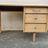 beautiful vintage desk 1940/50 with 1 sanded and raw drawer unit