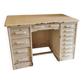 Comptoir bureau meuble métier shabby chic