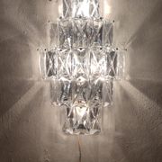 Kinkeldey glass wall lamp, Germany, 1970