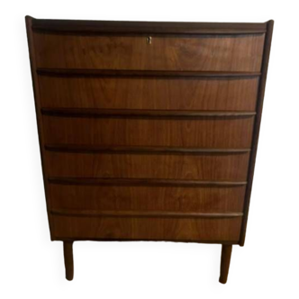 Danish mid- century teak chest of drawers 1960s