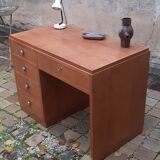 Vintage desk 40s in light oak