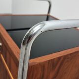 Table de chevet chromée Bauhaus