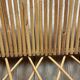 Rattan and glass end table 1960s