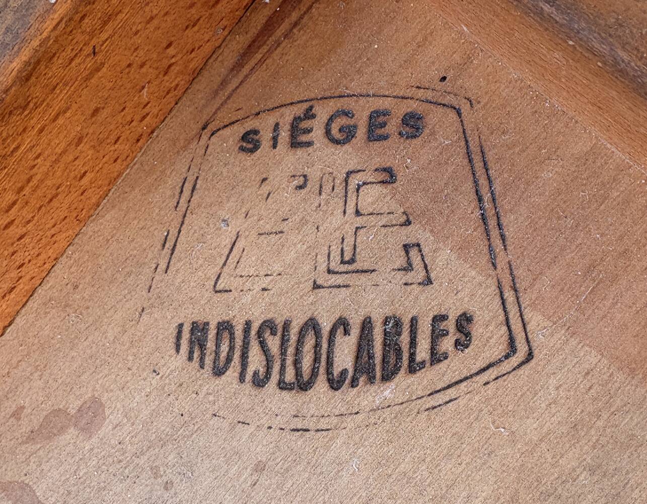 Set of 10 indestructible vintage bistro chairs signed ELF, 1950s.