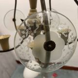 1950’s Etched Glass Light Pendant by Pietro Chiesa