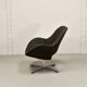 Rohé Chocolate Brown Leatherette Vintage Design Lounge Chair, 1960s