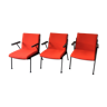 Red 'Oase' lounge chair with armrests by Wim Rietveld for Ahrend de Cirkel, 3 available