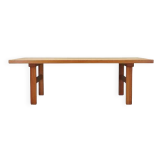 Table basse en frêne, design danois, années 1980, production : Danemark