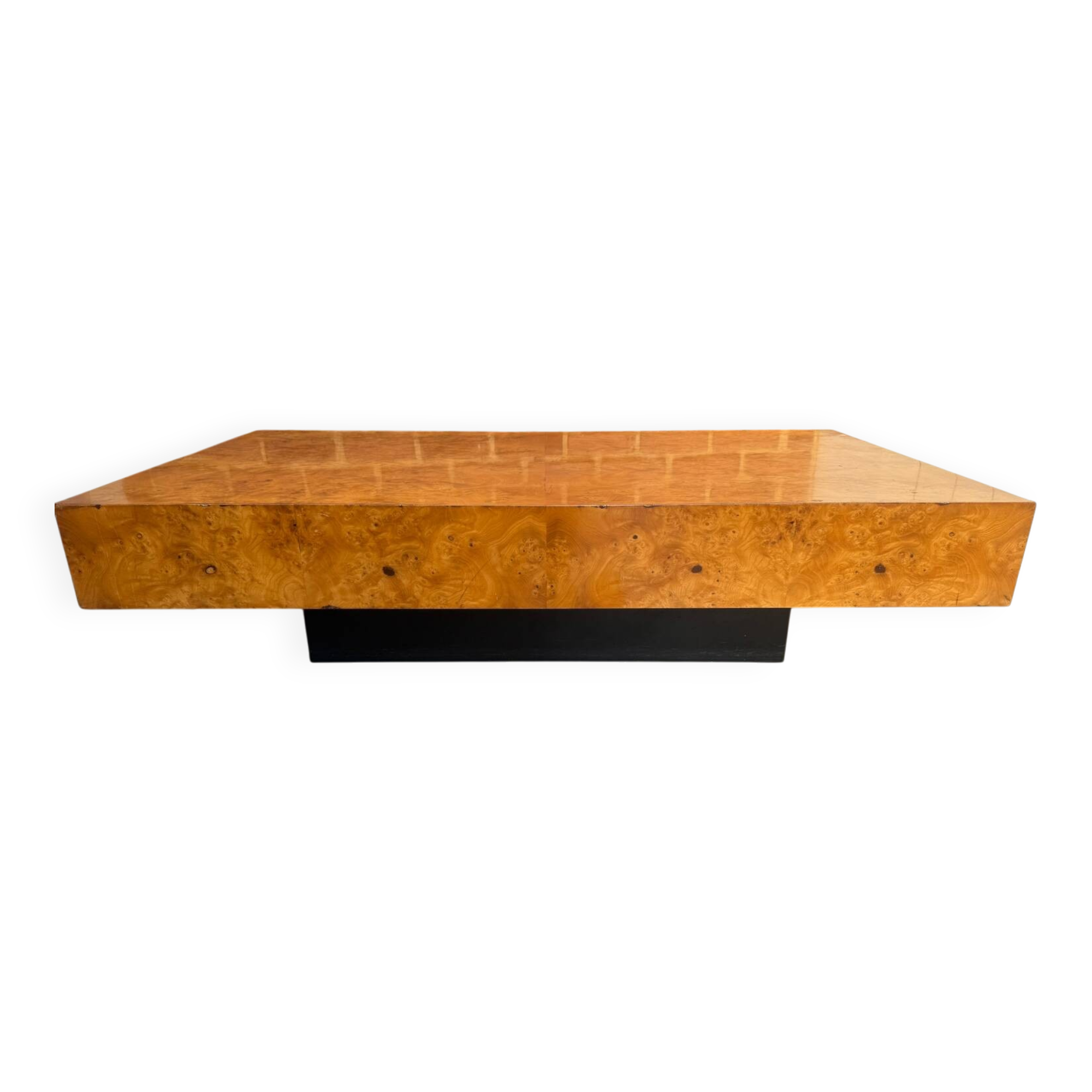 Elm burl coffee table