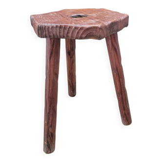 Tabouret tripode hexagone