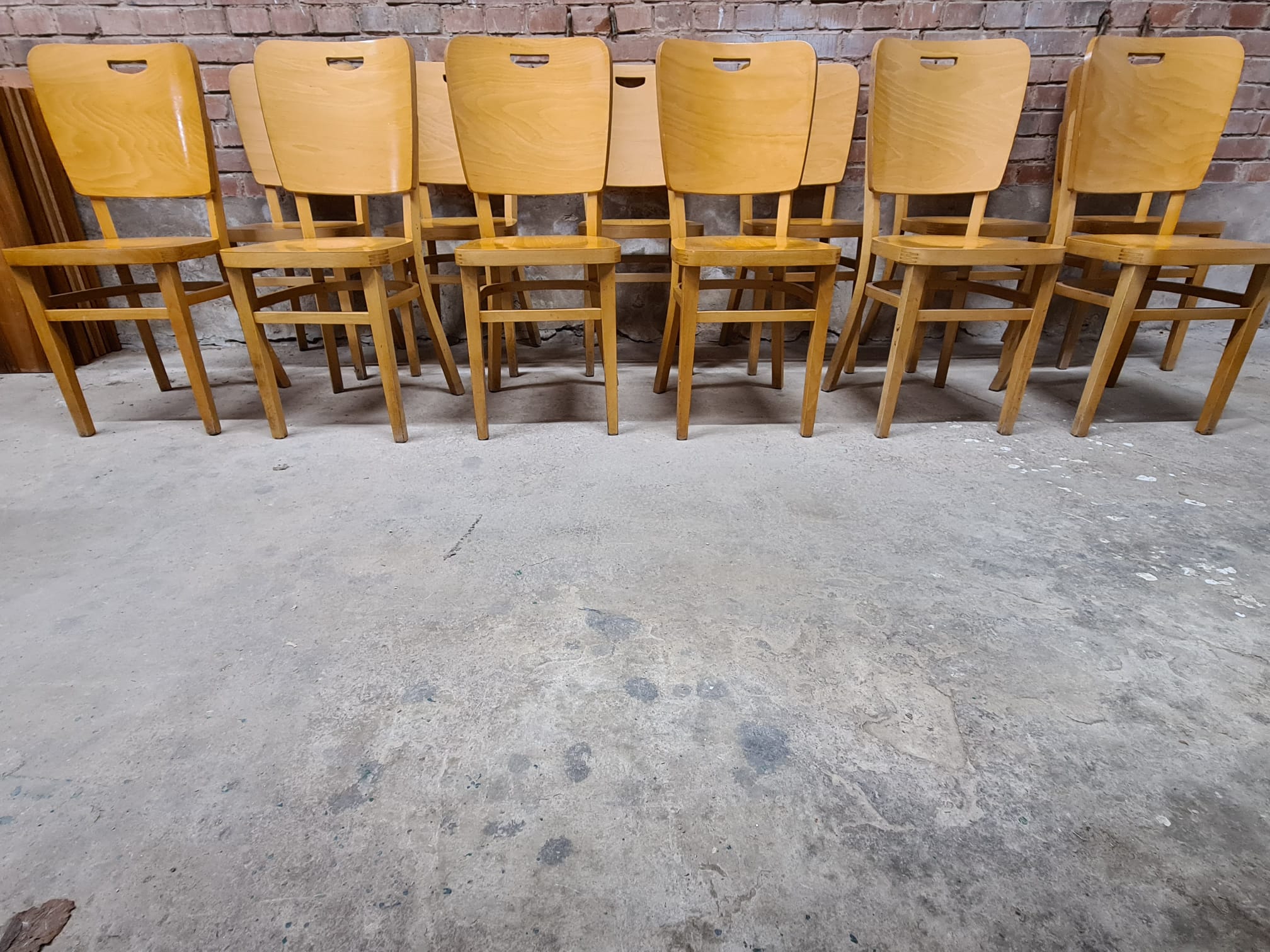 Set of 12 bistro chairs