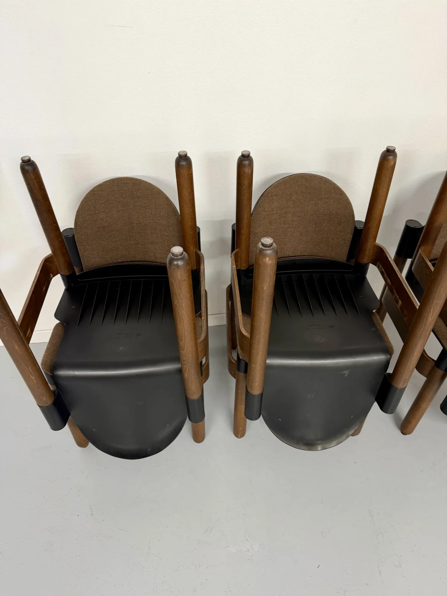 Set of 6 postmodern Thonet Flex chairs designed by Gerd Lange, vintage 80s.