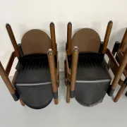 Set of 6 postmodern Thonet Flex chairs designed by Gerd Lange, vintage 80s.