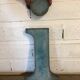 Blue sign letter "i"