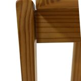 Mid century pinewood stool, minimalistic design 1960s
