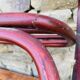 Antique curved wooden wall coat rack