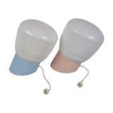 Vintage sconces, "His & Hers" set of 2. Germany 1970/80