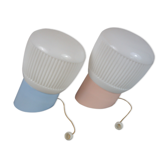 Vintage sconces, "His & Hers" set of 2. Germany 1970/80