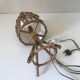 Vintage rattan lamp years 60