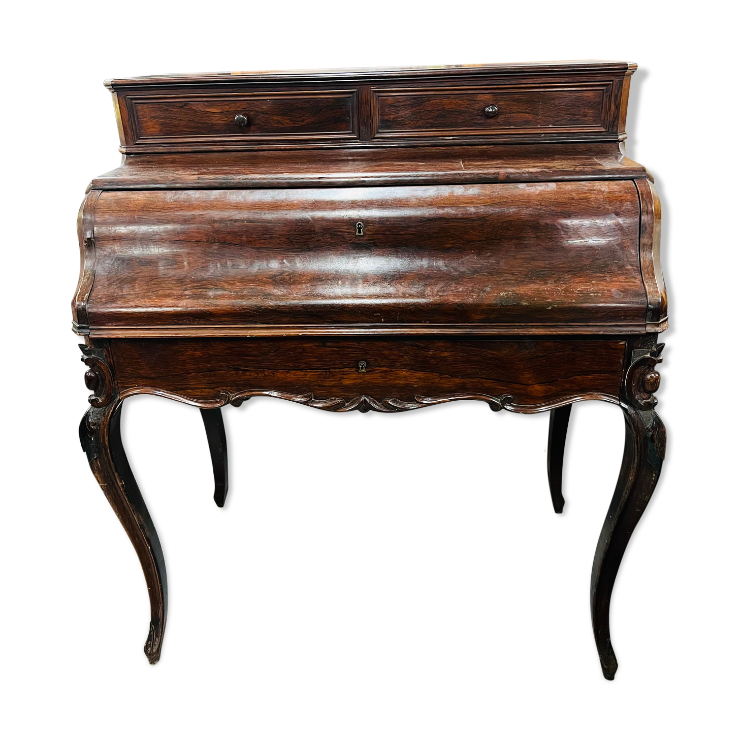 Mahogany secretary mid-nineteenth