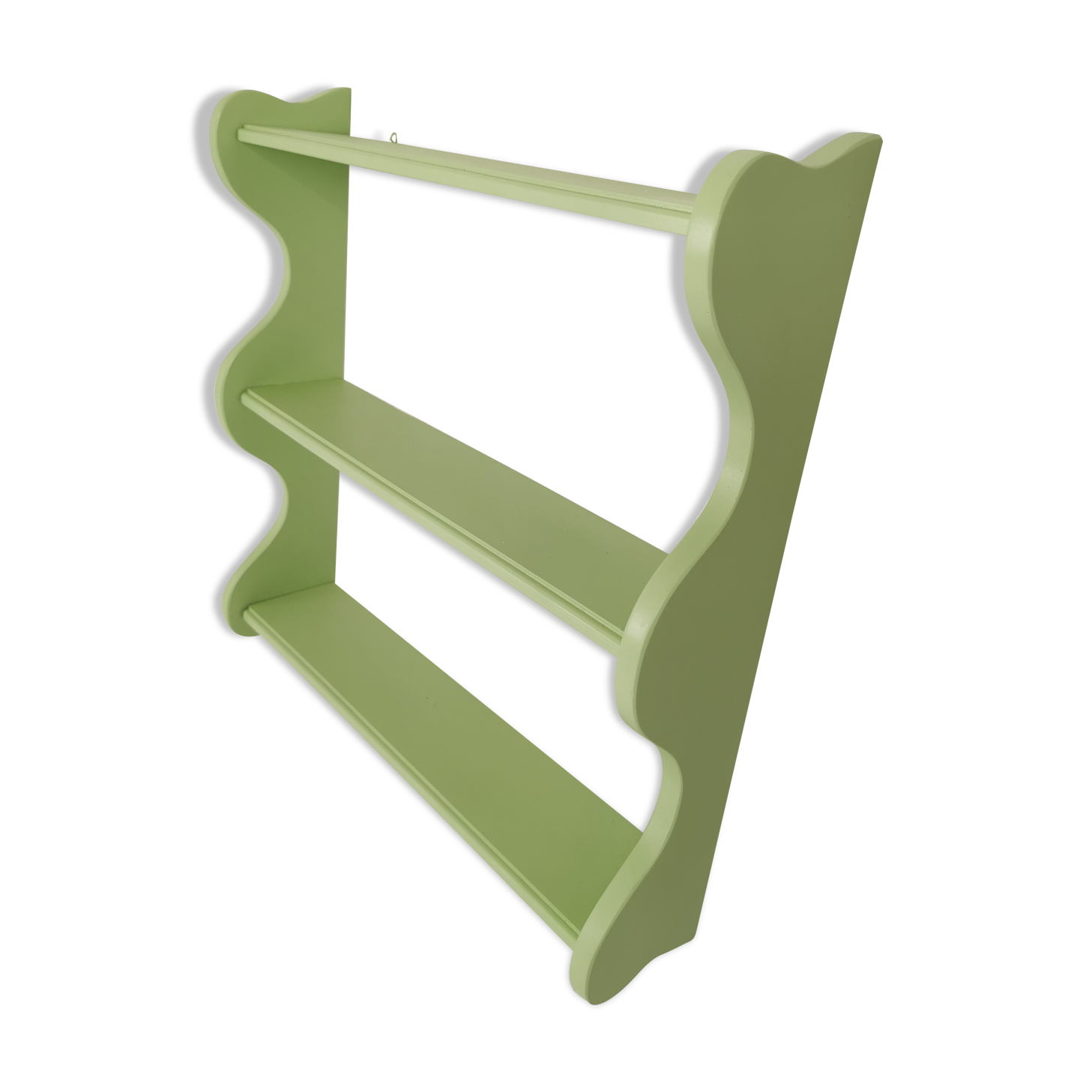 Corrugated wall shelf