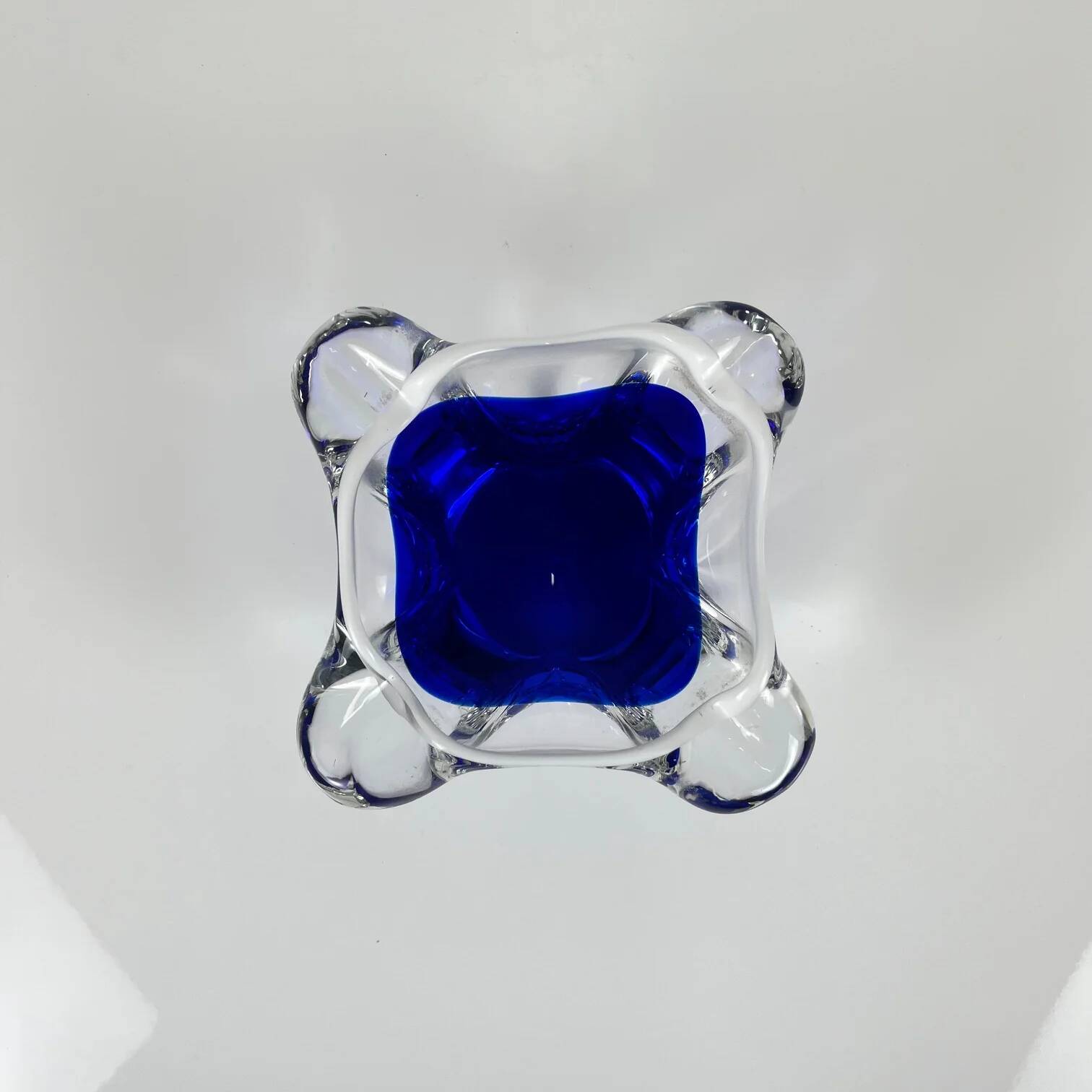 Blown glass ashtray, Murano style, 1970