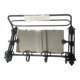 • Porte-manteau mural Art Déco en fer forgé plein et miroir biseauté