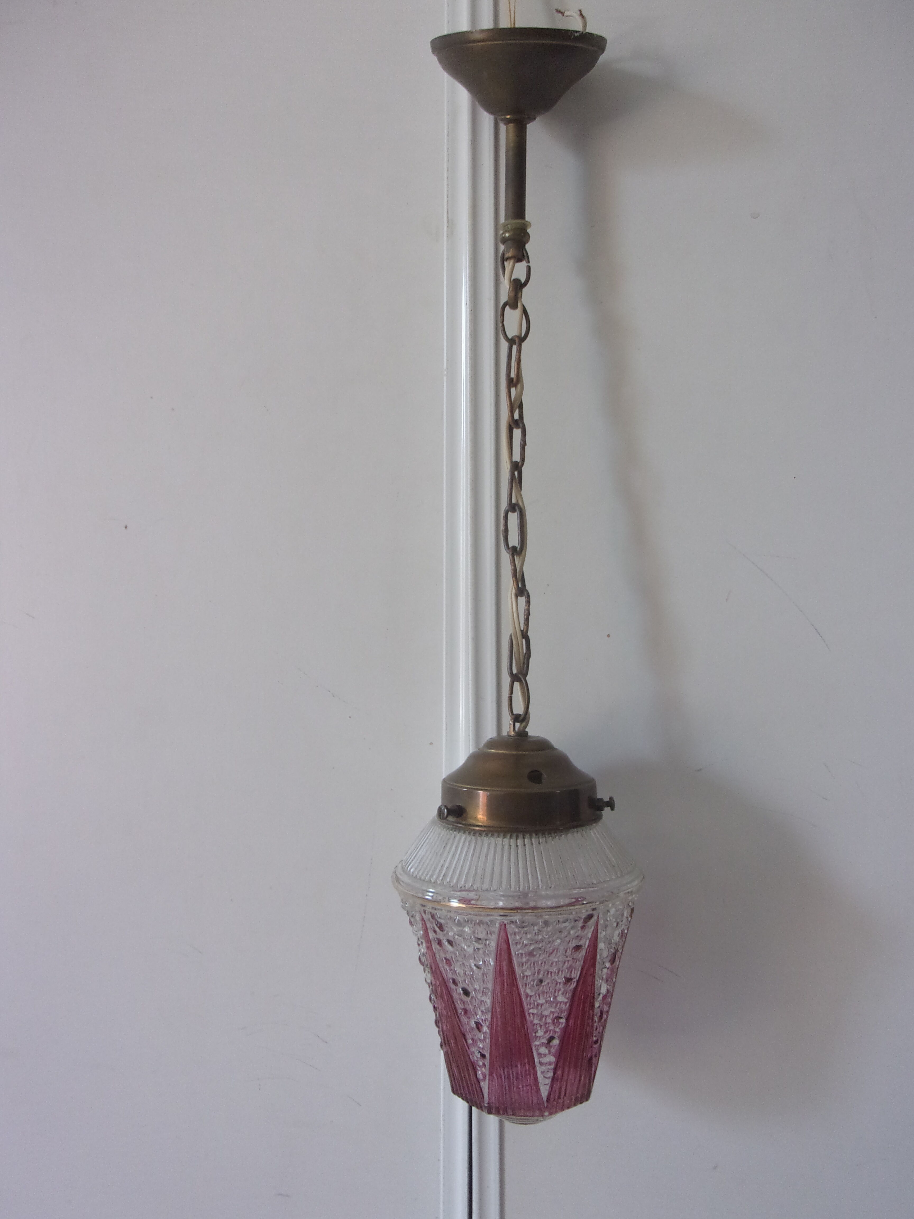 Suspension lanterne années 40