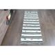 1970s Turkish Oushak Handmade Wool Cotton White Runner Rug 59x183