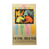 Exhibition poster by victor brauner musée national d'art moderne, 1972