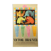 Exhibition poster by victor brauner musée national d'art moderne, 1972