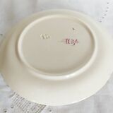 Sarreguemines earthenware plate, "Wagram" motif