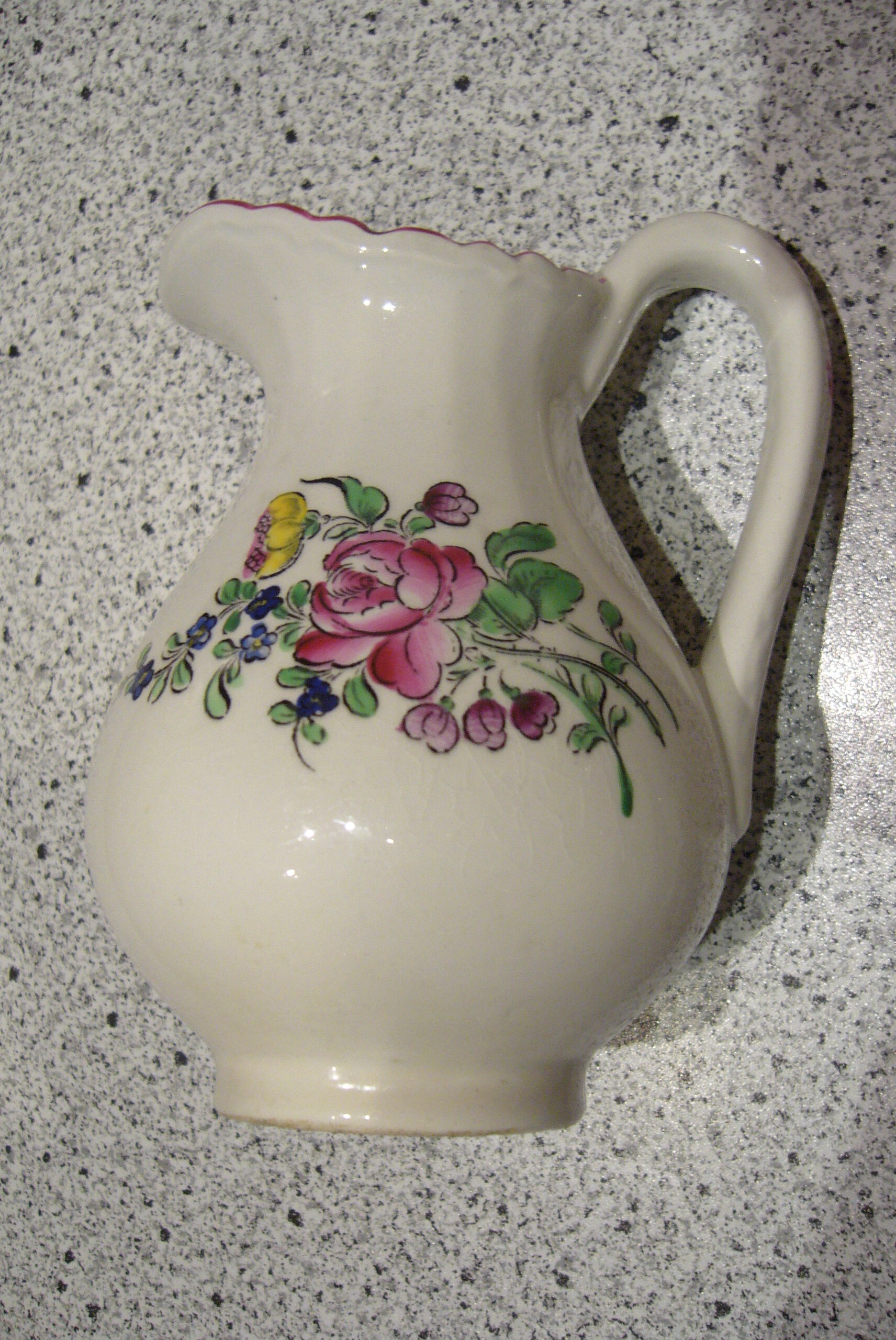 Lunéville earthenware ball pitcher