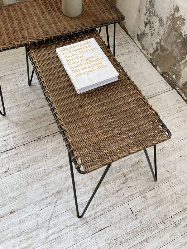 Duo de tables osier RaouDuo de tables osier Raoul Guysl Guys