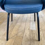 Blue armchair in the 1970s