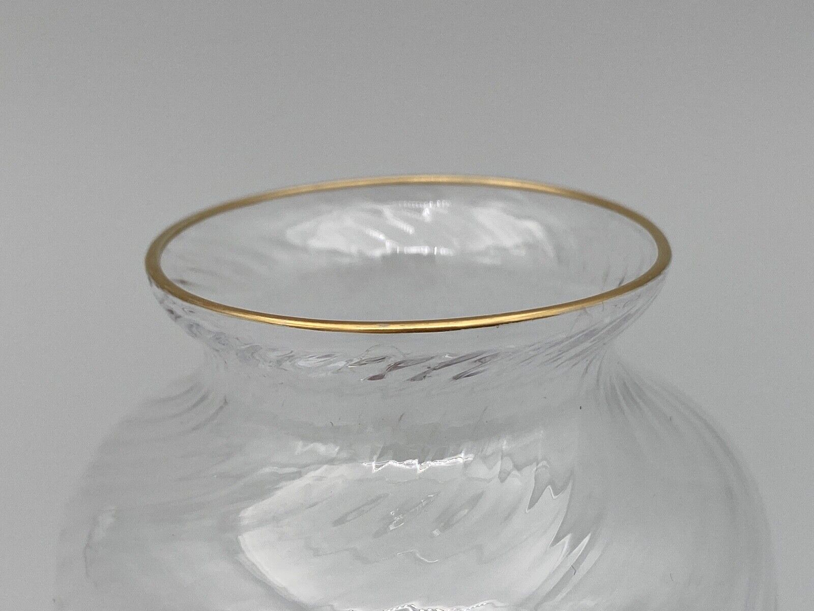 Vase nineteenth glass or crystal high gold beautiful workmanship