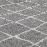 Traditional grey and white berber carpet 200x150cm