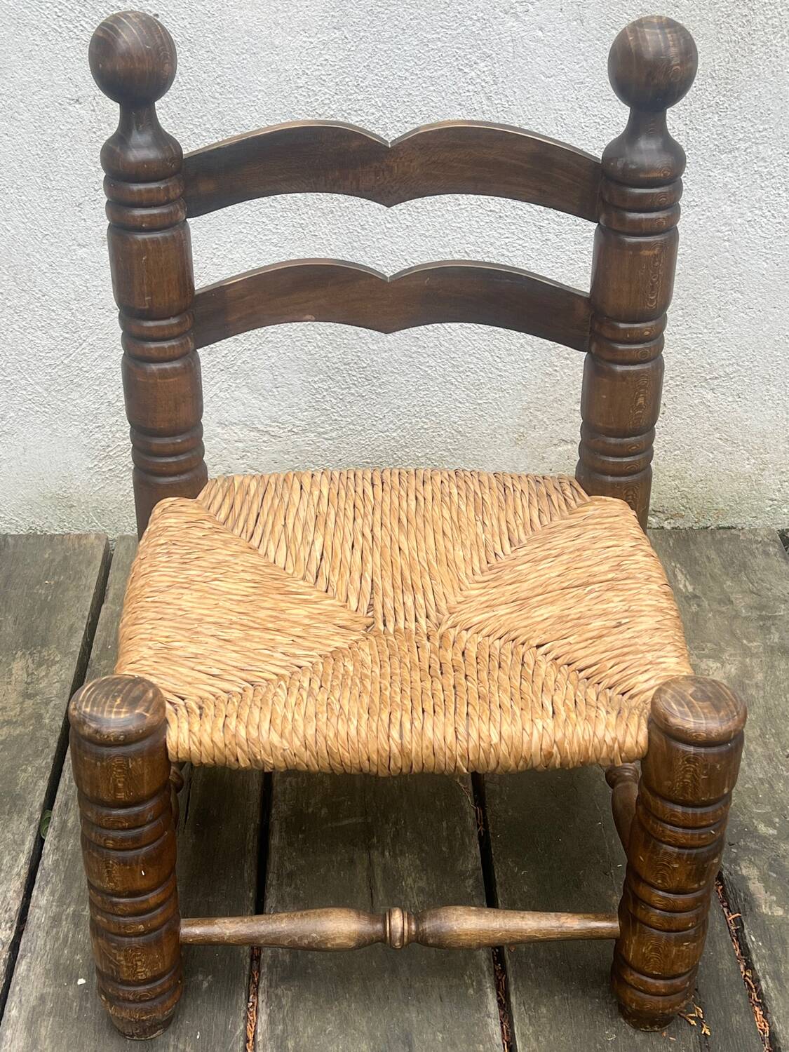 Brutalist low chair by Charles Dudouyt from the 1950s