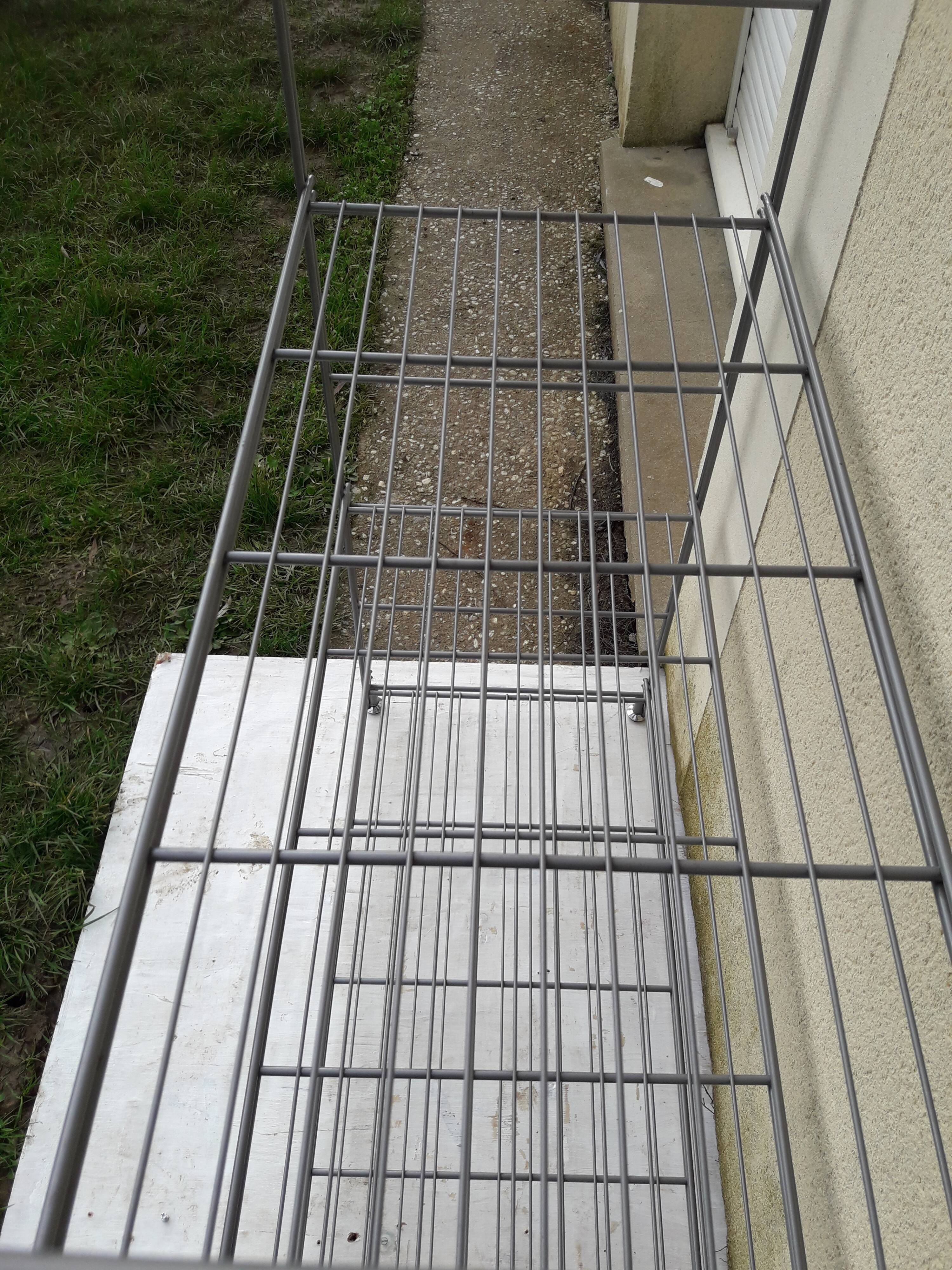 Metal shelf 6 H 210 cm grids
