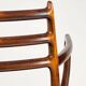 Danish Modern roosewood and leather Mod. 62 Niels Møller chair, 1962