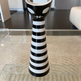 Vase Chat vintage 1960 de Janos Torok pour Zsolnay