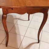 Small flat desk, louis xv cherry wood table, restored