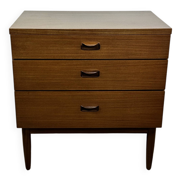 Commode anglaise en teck vintage 1960 Wrighton