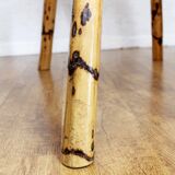 Rattan and compressed wood coffee table 1970