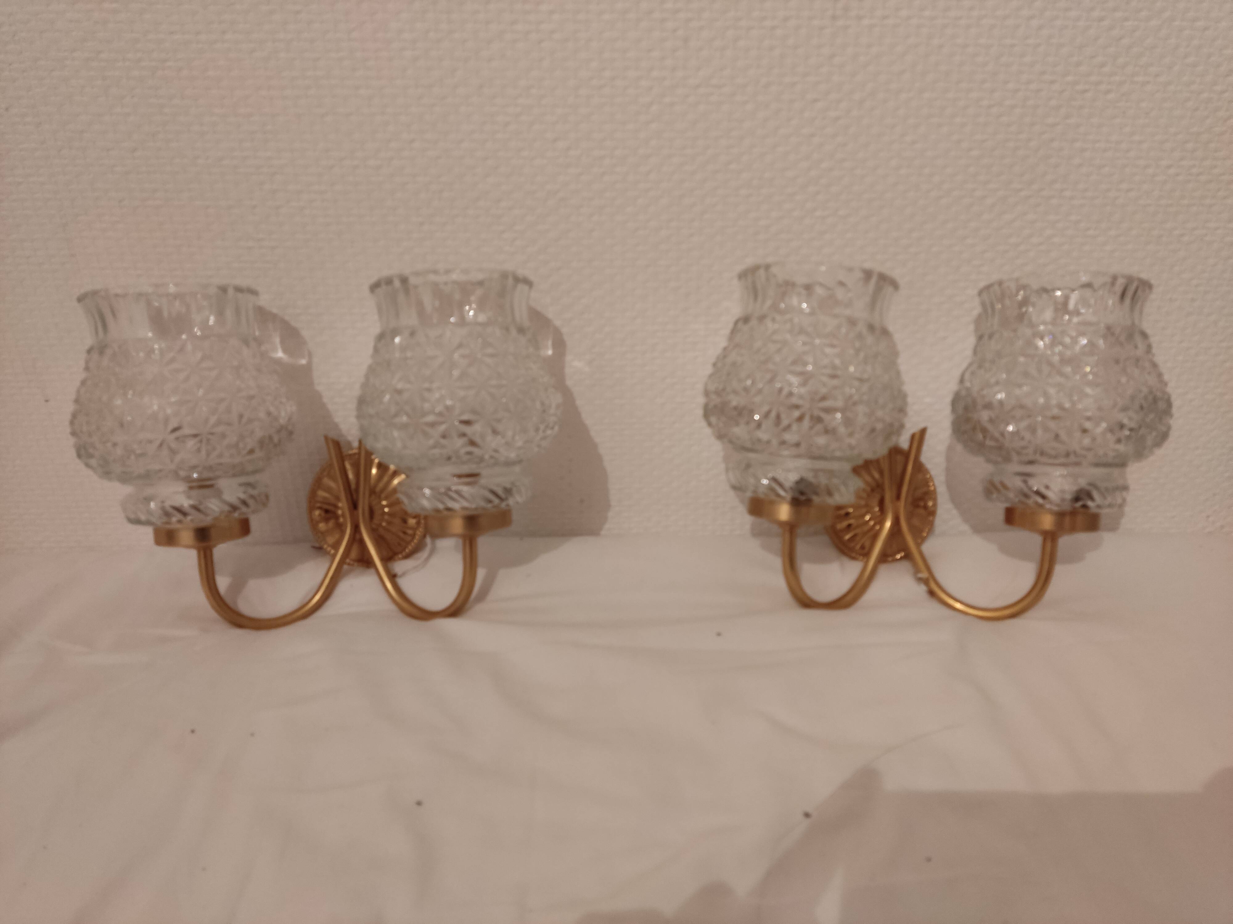 Pair wall lamp Hollywood Regency